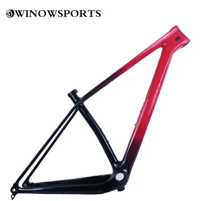 2020 29er 15"/17"19" MTB Carbon bike frame 148*12 red/black fade 148x12 axle thru full suspension frame bicycle frame