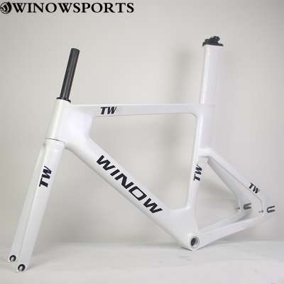 2021 700c winowsports carbon track bike frame T800 carbon fiber road bike frame BSA68 TR bicycle carbon frame