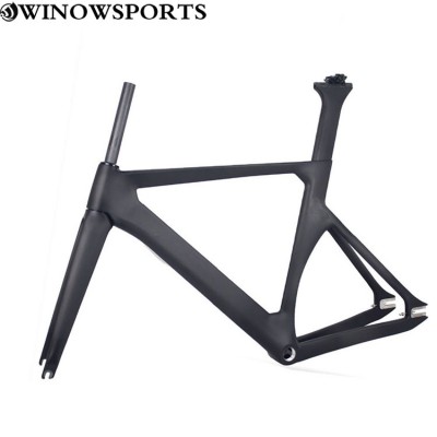 2021 700C carbon track bike frame BSA custom color fixed gear with Quick release track bicycle frame