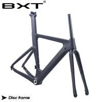 BXT New Carbon Disc Brakes Road Bike Frame Di2 Carbon Fibre Road BSA Frame suitable 700C*28C/30C carbon Disc brake 140mm