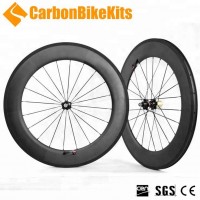 CW88C 700c road carbon bicycle wheels 88mm deep clincher with novatec alloy hubs