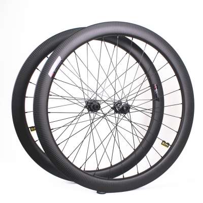 Winowsports 2019 carbon 700c road bicycle racing wheels 50mm clincher tubular 27mm wide disc brake cyclocross wheel