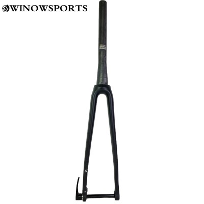 2020 winowsports road bike fork 100x12mm UD black carbon bike fork offset 45 carbon racing bicycle fork