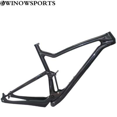 27.5er carbon MTB bike frame Rear shock 165X45mm carbon mountain bike 148X12mm Thru Axle full suspension bike frame