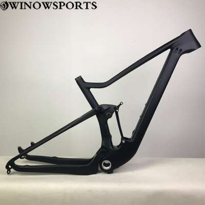 2021 S/M/L/XL 29er full suspension bike frame T800 inner cable disc brake carbon mtb bike frame 148X12mm bicycle frame